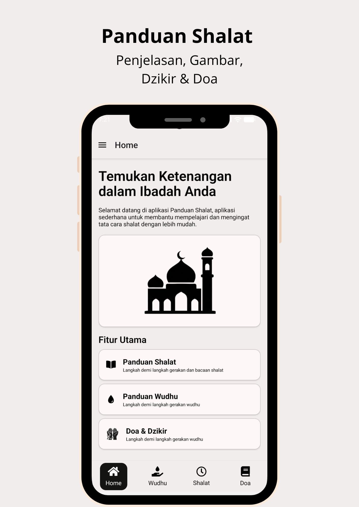 Tampilan awal aplikasi